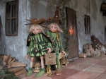 Fate Folletti di Porcellana - Folletti elfi in porcellana - Bambole in porcellana di bisquit, bambole artigianali. Altezza: 43 cm. Collezione Montedragone.