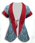 Medioevo - Abbigliamento medievale - Costumi Fantasy Medievali - Elegante giacca da Bardocon chiusura frontale ad anelli d'ottone.