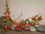 Porcelain Fairy Dolls - Porcelain Fairies Elves - Doll elf: Rush, bisque porcelain personage. Height: 23/27 cm, The price refers to a single doll.