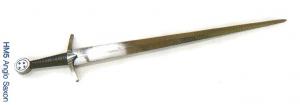 Spada Anglo Saxon, Spade e Armi antiche - Spade da combattimento - spada forgiata a mano. Lunghezza totale 89cm - lungh. lama 72.