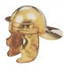 Ancient Rome - Roman Helmets - Made entirely of gilded iron, handmade, dimensions: 33x 33 x 25 cm