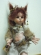 Fate Folletti di Porcellana - Folletti elfi in porcellana - Bambola in porcellana di bisquit, bambola artigianale, altezza: 35 cm