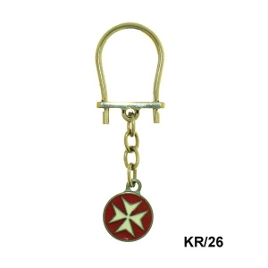 Knight of Malta keychain, Jewellery - Templar Medieval - Knight of Malta keychain, Keychain Knight of Malta. Made of silver plated metal has the seal enamel. treatment Hypoallergenic
