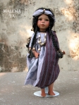Collectible Porcelain Dolls - Porcelain Dolls - Bisque Porcelain Dolls - Porcelain Doll in the Biscuit Montedragone, height: 38 cm.