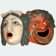 Maschere Teatro Pompei - Tragedia e Commedia