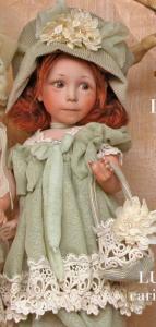 Matilde, bambola in porcellana, Bambole porcellana da collezione - Bambole in porcellana, Novità - Bambola artigianale in porcellana di bisquit, altezza: 42 cm.
