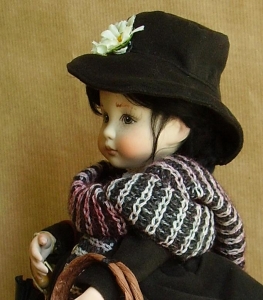 Spazzacamino e Mary Poppins, Bambole porcellana da collezione - Bambole in porcellana, Novità - Bambole da collezione in porcellana di biscuit, Spazzacamino e Mary Poppins, altezza 29 cm.