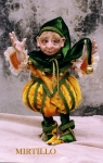 Fate Folletti di Porcellana - Folletti elfi in porcellana - Gnomo bambola in porcellana di bisquit altezza 44 cm,