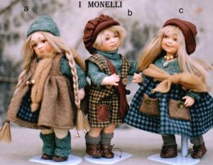 Urchins, porcelain dolls, Collectible Porcelain Dolls - Porcelain Dolls (New) - Porcelain dolls Montedragone, porcelain bisque dolls, height: 28 cm.