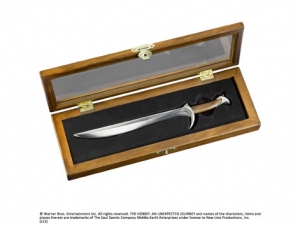 The Hobbit, Tagliacarte Orcrist, Mondo del Cinema - Hobbit Collection - Orcrist era la spada di Thorin Scudo di quercia, Tagliacarte da collezione Thorin, fornito con scatola in legno.