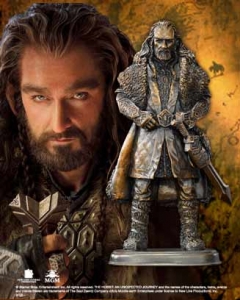 Thorin Sculpture, World Cinema - Hobbit Collection - THORIN OAKENSHIELD Bronze Sculpt, solid bronze. Approximately 6.5 in height. Set on a bronze base.
