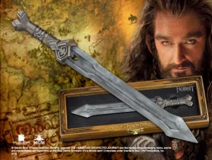 The Hobbit - Thorin Letter Opener, World Cinema - Hobbit Collection - Authentic miniature reproductions. Comes complete with a collector wood box measuring 10 x 3.5.