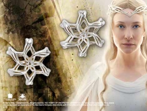 GALADRIEL Ring Earrings, World Cinema - Hobbit Jewelry - GALADRIEL Ring Earrings, crafted in sterling silver. Comes with box set collection Hobbit.