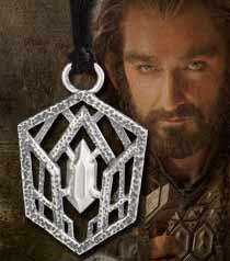 Ciondolo di Thorin - ciondolo in argento, Mondo del Cinema - Hobbit Gioielli - Ciondolo di Thorin, ciondolo Argento 925, viene fornito con cofanetto della collezione Hobbit.