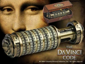 Cryptex, World Cinema - Cryptex The Da Vinci Code, 1:1 scale exact replica of one of the key objects of the movie "The Da Vinci Code"