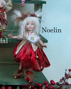 Noelin - Porcelain Doll, Porcelain Fairy Dolls - Porcelain Angels Dolls - The porcelain doll is made as shown in the image shown - from hair to shoes, hands. height: 9 in (23 cm).