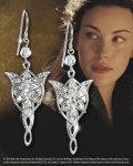 World Cinema - The Lord of the Rings - Jewellery - Jewellery - Arwen plated silver earrings, hypoallergenic, with crystals Swarovschi from the movie The Lord of the Rings.
