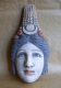 Terrecotte Pompei Ercolano Museum - Maschera di divinità romana, la Cerere era una divinità della terra e della fertilità sec.I a.C., scultura in terracotta, l'originale proviene da Aquileia (Friuli).