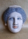 Terrecotte Pompei Ercolano Museum - Maschera di Divinità sec.IV a.C., scultura in terracotta, maschera del teatro della Magna Grecia da impiegare come elemento di arredo. L'originale proviene da Reggio Calabria.