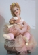 Bambole porcellana da collezione - Bambole in porcellana, Novità - Bambola artigianale in porcellana, denominata Luisa ballerina con carillon, collezione Montedragone.