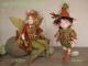 Porcelain Fairy Dolls - Porcelain Fairy - Porcelain Fairies - Fairy Sculpture, handcrafted porcelain doll Biscuit. Height: 13.8 in - 35 cm. Collection Montedragone.