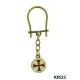 Jewellery - Templar Medieval - Templar keychain Made of silver plated metal has the seal enamel. treatment Hypoallergenic