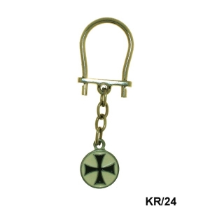 Templar keychain, Jewellery - Templar Medieval - Templar keychain Made of silver plated metal has the seal enamel. treatment Hypoallergenic