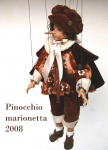 Collectible Porcelain Dolls - Puppets porcelain - Marionette Pinocchio Puppet of bisque porcelain, height 68 cm.