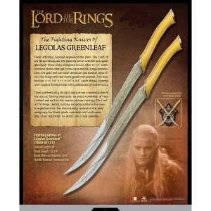 Legolas Fighting Knives, World Cinema - The Lord of the Rings - Swords and Weapons - Original Swords - Lord of the Rings - Legolas Fighting Knives, Original Lord of the Rings Knives made by United Cutlery