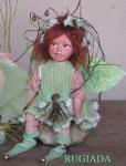 Porcelain Fairy Dolls - Porcelain Fairy - Porcelain Fairies - Doll Fairy porcelain bisque, Height: 26 cm. Articulated, 9 joints