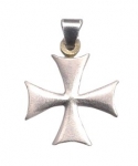 Gioielli - Gioielli Templari medievali - Croce Templare in argento 925, rappresenta il simbolo di uno dei più noti ordini religiosi cavallereschi cristiani: i Templari.