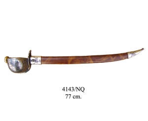 Sabre Pirate Barbarossa, Swords and Ancient Weapons - Daggers and Sabres - Used by pirates in the sixteenth century, made of cast metal, decorated with classic symbols of piracy as the skull and crossed swords on the collar of the sheath.