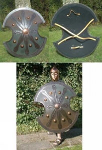 Shield Type Dipylon, Ancient Rome - Greek Armour - Certified copy of a greek shield in original size, was taken by Brad Pitt Achilles in the movie "Troy.
