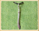 Gioielli - Tribali Etnici - Ciondolo in argento: 925, Dimensione: mm. 42 - con laccetto in cotone cerato