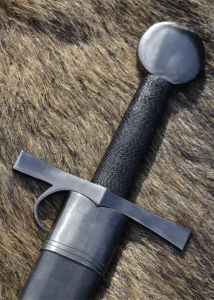 Medieval sword steel, Swords and Ancient Weapons - Medieval Swords - This accurate replica of a real late medieval Museum piece is very light and well balanced. It comes with a leather-wrapped wooden scabbard with steel fittings.