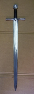 Medieval sword steel, Swords and Ancient Weapons - Medieval Swords - Medieval sword steel, it has a double edged steel blade. Total length 88cm,