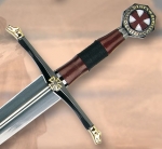 Spade e Armi antiche - Spade Templari - Spada Templari, spada medievale dodicesimo secolo, ornata con simboli caratteristici dei crociati.