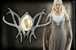 World Cinema - Hobbit Jewelry - Galadriel Brooch Authentic replica of Galadriel's Brooch Inspired Pendant, silver plated.