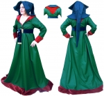 Medioevo - Abbigliamento medievale - Costumi Medievali Donna - Sopravveste in stile franco-fiammingo