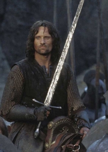 Strider Ranger Sword - Lord of the Rings, World Cinema - The Lord of the Rings - Swords and Weapons - Original Swords - Strider, also known as Aragorn is the son of Arathorn, and heir to the Kingdom of Gondor. His ancestor, Isildur, was the King who cut the Ring of Power from the hand of Sauron with the sword Narsil. Strider has served as a Ranger and joins the Fellowship to destroy the Ring that threatens his countrymen.