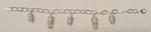 Bracelet five cones, Jewellery - The Treasury of Elves - Chain bracelet with five cones in Silver 925.