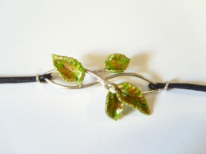 Leaf Bracelet, Jewellery - The Treasury of Elves - Bracelet Silver Leaf 925.