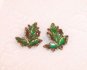Earrings leaf lobe, Jewellery - The Treasury of Elves - Leaf Earrings in Silver 925.