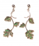 Jewellery - The Treasury of Elves - Leaf Earrings in Silver 925.