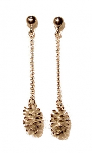 Earrings cones, Jewellery - The Treasury of Elves - Silver earrings cones 925.