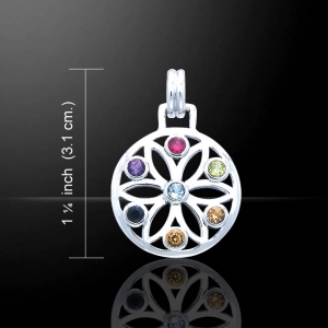 Flower of Life, Jewellery - Celtic Jewellery - Silver 925/100. Size: 2.2 cm x 2.2 cm.