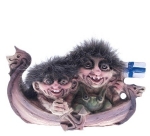 Troll  NyForm - Troll NyForm Novità - Troll norvegese in materiale naturale, oggetto da collezione internazionale. Troll Nyform - Altezza: 9,00 cm | Larghezza: 16,00 cm