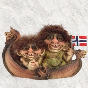 Troll Nyform 068, Troll  NyForm - Troll NyForm Piccoli - Troll norvegese in materiale naturale, oggetto da collezione internazionale. Altezza: 12 cm