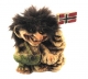 Troll  NyForm - Troll NyForm Piccoli - Troll norvegese in materiale naturale, oggetto da collezione internazionale. Altezza: 12 - larghezza: 10 cm
