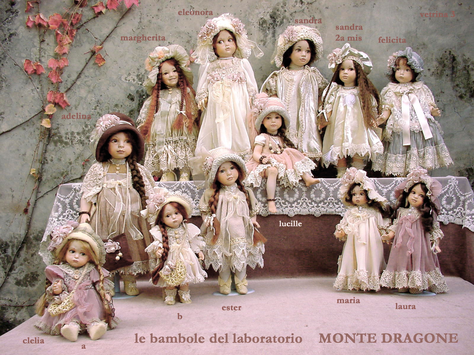 Lucille bambola in porcellana, vendita Bambole porcellana Montedragone -  Avalon